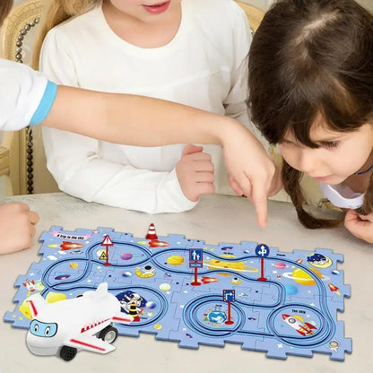 Kids Rail Car Set Plastic Floor Puzzles