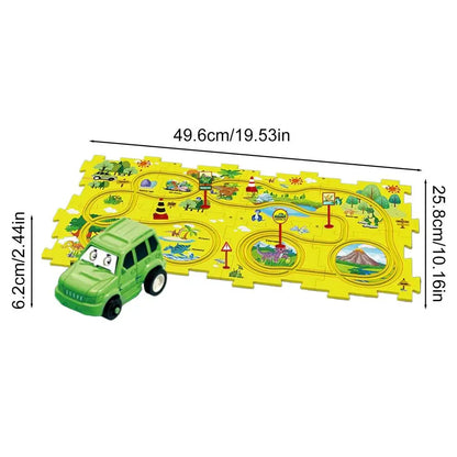 Kids Rail Car Set Plastic Floor Puzzles