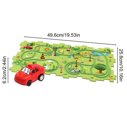 Kids Rail Car Set Plastic Floor Puzzles